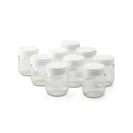 Lot de 9 pots en verre pour Yaourtières et Yourtières-fromagères - 430301 (l'unité)