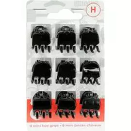 Mini pinces à cheveux (x9)