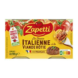 ZAPETTI Sauce italienne 2x190g