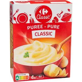 CARREFOUR Purée Classic 4x125g