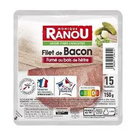 MONIQUE RANOU Filet de bacon fumé au bois de hêtre 150g