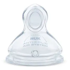 Tétine silicone lait 1er âge base large (x2)