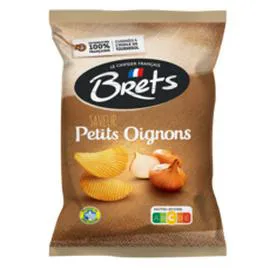Chips ondulées saveur petits oignons (125g)