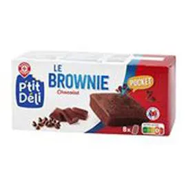 Mini brownies Chocolat pépites x8 (240g)
