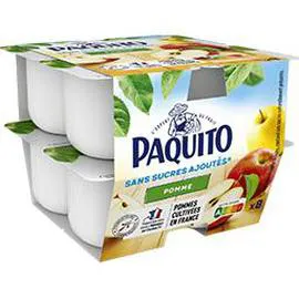 Purée de fruits pomme sans sucres ajoutés (8x100g)