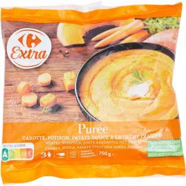 CARREFOUR EXTRA Purée carotte potiron patate douce 750g