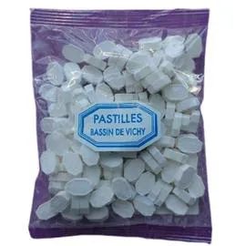 Bonbons mini pastilles du Bassin de Vichy, saveur menthe (150g)