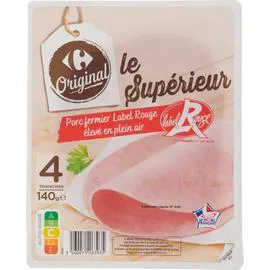 Jambon Le Supérieur Porc Fermier Label Rouge (4x35g)
