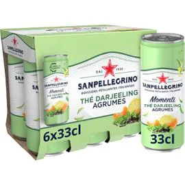 Eau gazeuse Aromatisée thé citron (6x33cl)