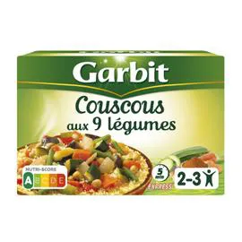 Plat cuisiné couscous aux 9 légumes (690g)
