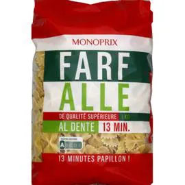 MONOPRIX Farfalle Qualité Supérieure 1kg