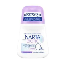 NARTA Déodorant Biotic Efficacité Anti-Odeurs Peaux Sensibles 50ml