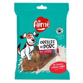 Récompense pour chien oreilles de porc (x2)