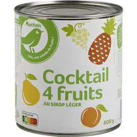 Cocktail 4 fruits au sirop léger (500g)