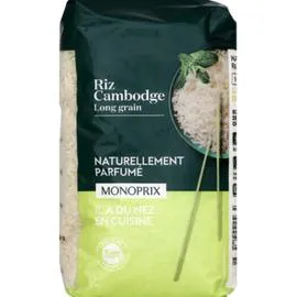 MONOPRIX Riz long grain naturellement parfumé 10mn 1kg