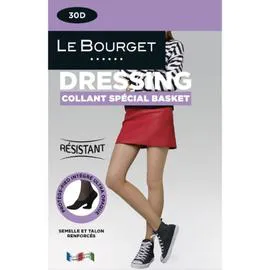 Collant femme semi-opaque noir 30D T1/2 (l'unité)