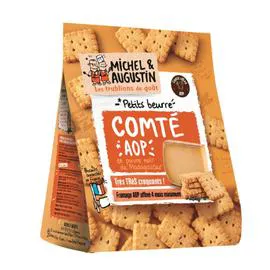 MICHEL & AUGUSTIN Biscuits apéritifs comté poivre 100g