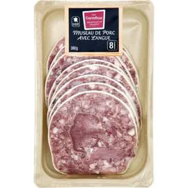 CARREFOUR Museau de porc avec langue 380g