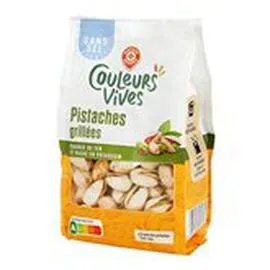 MARQUE REPÈRE, COULEURS VIVES Pistaches Sans sel 250g
