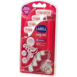 LABELL Rasoirs jetables Lady 3 lames x4