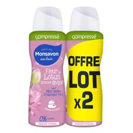 Déodorant lait & fleur de lotus (2x100ml)