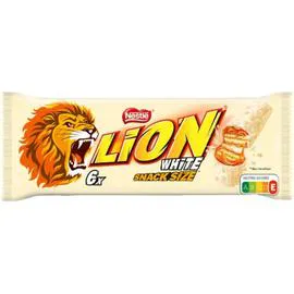 Barres chocolatées blanc caramel et céréales (6x30g)