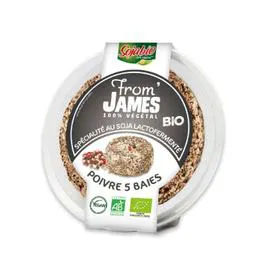Fomage James Poivre 5 Baies 100% Végétal Bio (135g)