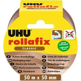 UHU Rollafix Ruban D'Emballage Brun, 50X50Mm l'unité