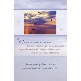 Carte condoleances (l'unité)