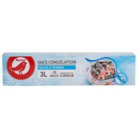 Sacs de congélation avec curseur 3l (x10)