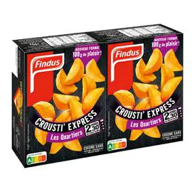 FINDUS Frites crousti express quartiers 200g