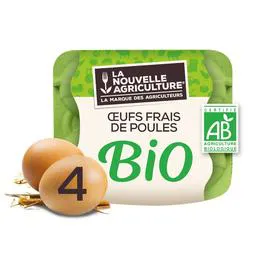 Oeuf BIO tout calibre (x4)