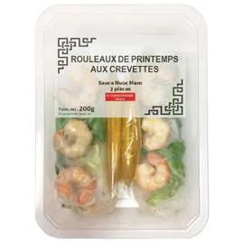 Rouleaux de printemps crevettes sauce Nuoc Mam (2x100g)