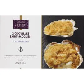 MONOPRIX GOURMET Coquilles Saint Jacques à la Bretonne, surgelées 240g