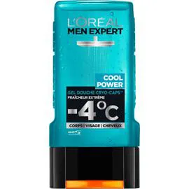 L'ORÉAL PARIS, MEN EXPERT Gel Douche Homme Cool Power Frais 300ml