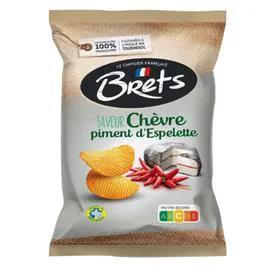 BRETS Chips chèvre & piment d'Espelette 125g