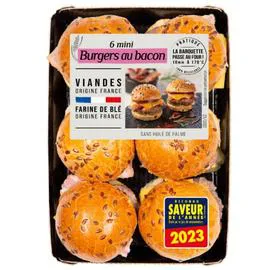 Mini burgers au bacon (250g)