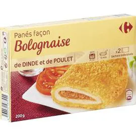 Panés dinde & poulet façon bolognaise (200g)