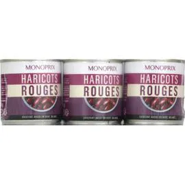 MONOPRIX Haricots rouges 3x125g