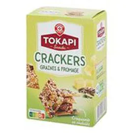 MARQUE REPÈRE, TOKAPI Crakers Fromage et graines 65g