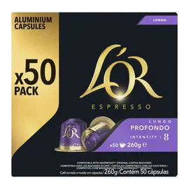 L'OR Café en Capsules Lungo Espresso x50 260g
