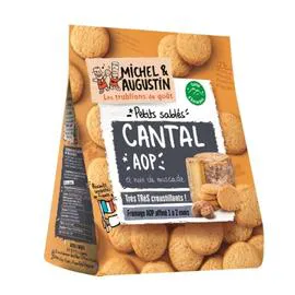 MICHEL & AUGUSTIN Biscuits apéritifs Cantal et noix de muscade 100g