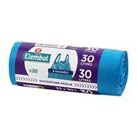 MARQUE REPÈRE, ELEMBAL Sacs poubelle 30L A poignées - x20 x20