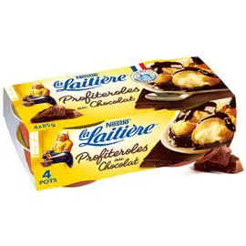 NESTLÉ, LA LAITIÈRE Profiteroles au chocolat - Les Desserts Pâtissiers 4x90g