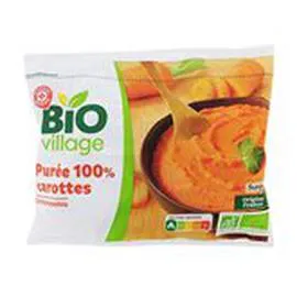 MARQUE REPÈRE, BIO VILLAGE Purée de carotte 450g