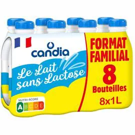 Lait sans lactose 1% MG (8x1l)