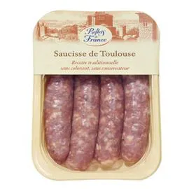 Saucisses traditionnelles de Toulouse (4x100g)
