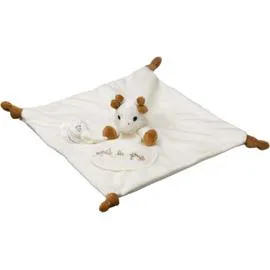 Jouet blanc doudou attache sucette 1er âge (l'unité)