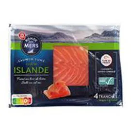 Saumon fumé Ronde des Mers Islande 4 tranches (140g)