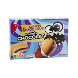 Biscuits moelleux fourrés au chocolat sachets individuels (175g)
